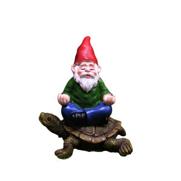 Dwarf Sitting Zen Turtle Resin Dwarf Micro Landscape Decoration