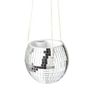 Disco Ball Hanging Planter - Unique Home Decor for Indoor & Outdoor Spaces